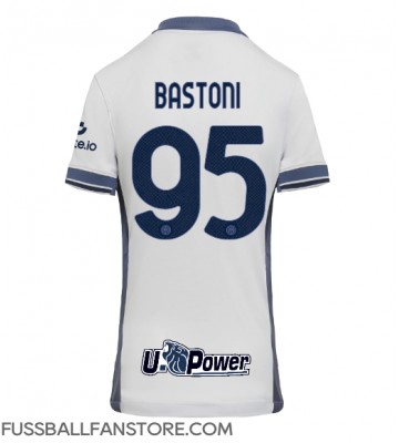 Inter Milan Alessandro Bastoni #95 Replik Auswärtstrikot Damen 2024-25 Kurzarm